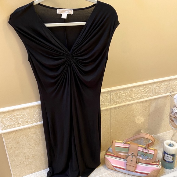 Michael Kors Dresses & Skirts - Michael Kors SMALL ruched black dress Pristine